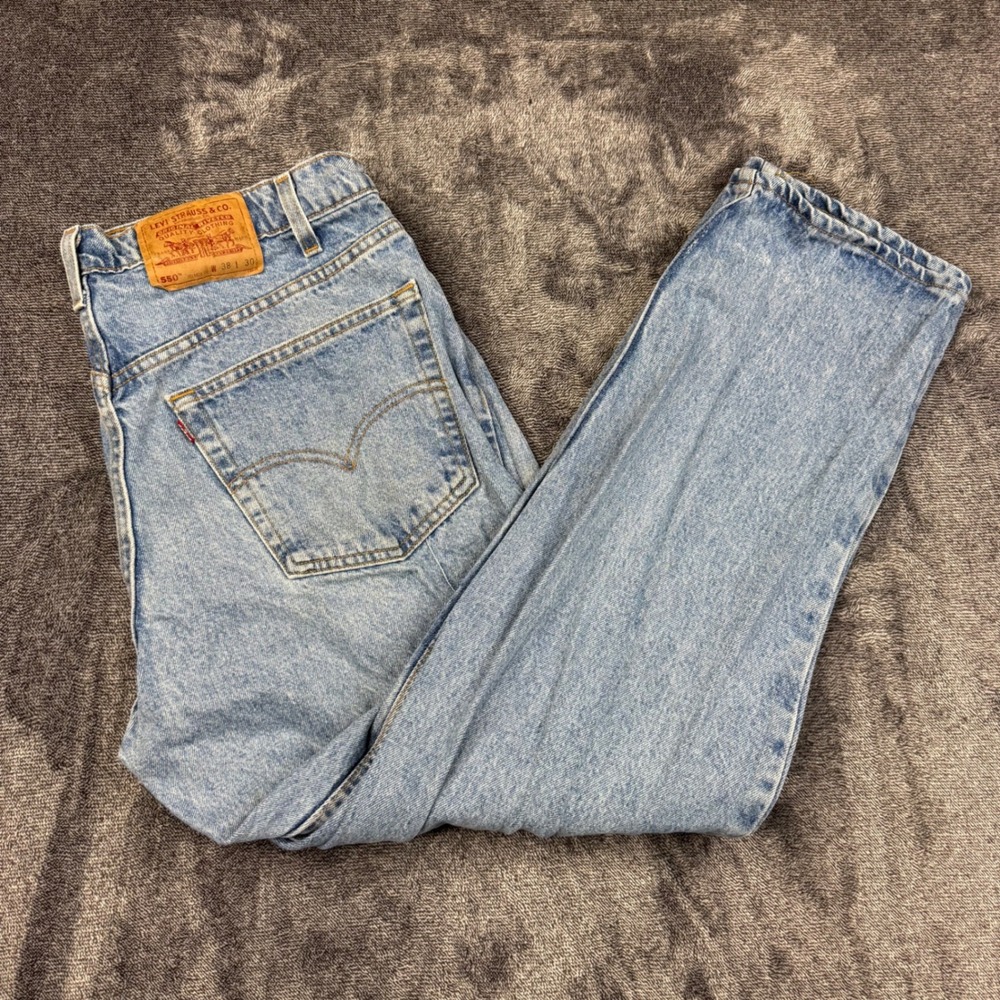 Vintage Levi's Jeans Mens 38x30 Blue 550 Relaxed Fit Y2K 90s Made in USA